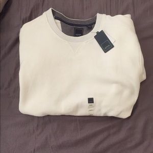 Fleece “arrow” pullover sweatshirt